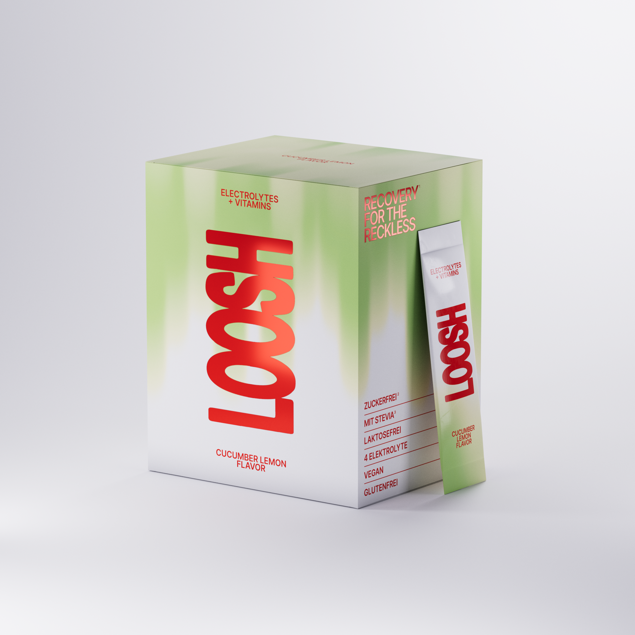 LOOSH Core Hydration zuckerfreie Elektrolyte Pulver Verpackung